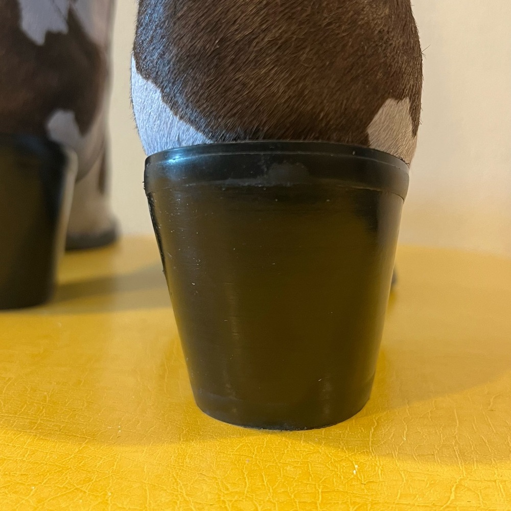 Cow Print Western Boots - Picture 8 of 9